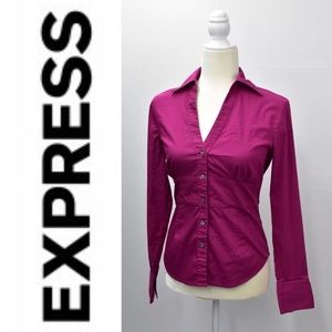 EXPRESS  BUTTON DOWN SHIRT SZ S LONG SLEEVES PINK